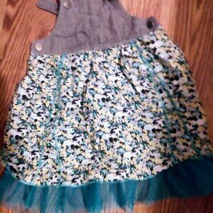 Toddler girls size 18 months blu jumper dress